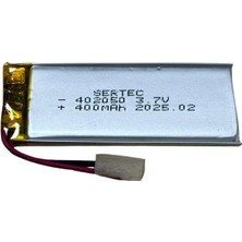 Bin1çeşit Sertec 402050 3.7V 400MAH Li-Polymer Pil (DEVRELI/1.5A)