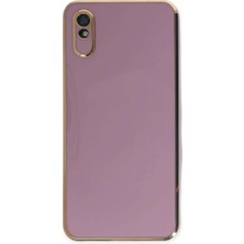 Bin1çeşit Redmi 9A Kılıf Volet Silikon - Mor