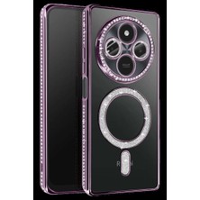 Bin1çeşit Redmi 14C Joke Simli Magneticsafe Kılıf - Derin Mor