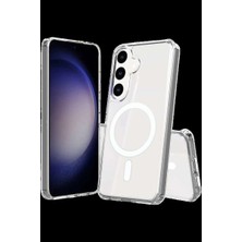 Bin1çeşit Galaxy S26 Plus Magneticsafe Şeffaf Silikon - Şeffaf