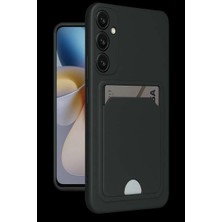 Bin1çeşit Galaxy A55 5g Kılıf Kelvin Kartvizitli Silikon - Siyah