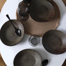 Mat Toprak Stella Yemek Tabağı 22 cm 6 Adet 20572