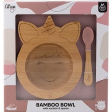 Vakum Tabanlı Organik Bambu Kase Seti - Unicorn 1073704