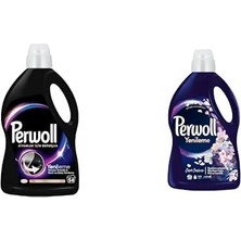 Yenileme Siyahlar Için Sıvı Deterjan 54 Yıkama 2.97 Lt ve Perwoll Çiçek Cazibesi Koyu Renkler 2.75L