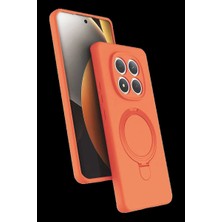 Bin1çeşit Redmi Note 15 Pro 4g Regal Magsafe Standlı Kapak - Turuncu