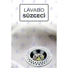 Paslanmaz Metal Lavabo Süzgeci