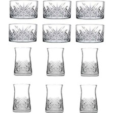 Timeless 12 Parça Çerezlik Kase ve Çay Bardağı Seti 111RS0909RS57RS