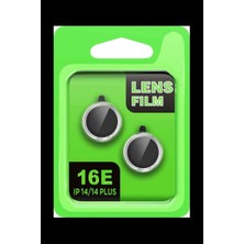 Bin1çeşit iPhone 16E Raze Metal Kamera Lens - Gümüş