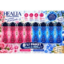 Healia Rose + Blue Quartz 3 In 1 Çamaşır Parfümü %100 Doğal Tuz Kristalleri 300 gr x 8 Ad. 2.400 gr