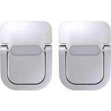 Polham Metal 2 Adet 5mm 3m Yapışkanlı Katlanabilir Ultra Mini Laptop Standı,portatif Taşınabilir