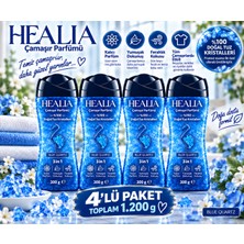Healia Blue Quartz 3 In 1 Çamaşır Parfümü %100 Doğal Tuz Kristalleri 300 gr x 4 (1.200 Gr)