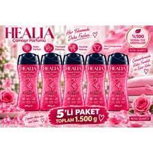 Healia Rose Quartz 3 In 1 Çamaşır Parfümü %100 Doğal Tuz Kristalleri 300 gr x 5 (1.500 Gr)