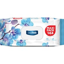 Mavi Orkide Kokulu Maxi Pack 144 Yaprak Islak Mendil (1 x 144 Adet)