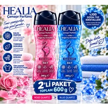 Healia Rose + Blue Quartz 3 In 1 Çamaşır Parfümü %100 Doğal Tuz Kristalleri 300 gr x 2 Ad. 600 gr