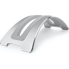 Bookarc MacBook Için | Apple Dizüstü Bilgisayarlar Için Yer Tasarrufu Sağlayan Dikey Dizüstü Bilgisayar Standı (Gümüş)