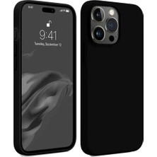 Bin1çeşit iPhone 15 Pro Kılıf First Silikon - Siyah