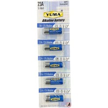 Bin1çeşit Yuma 23A MN23 V23A V23GA 12 Volt Alkalin Pil 5’li Paket