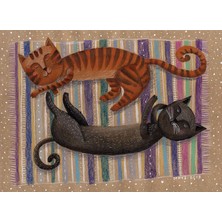 Nova 1000 Parça Uykudaki Iki Kedi Puzzle - Sofya Saburova