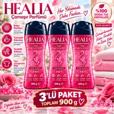 Healia Rose Quartz 3 In 1 Çamaşır Parfümü %100 Doğal Tuz Kristalleri 300 gr x 3 (900 Gr)