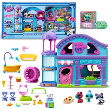 Atari Littlest Pet Shop Bandai Deluxe Littlest Pet Shop, BF00596, 4 Evcil Hayvan, 1 Oyun Sahnesi, 20 Aksesuar, 4 Koleksiyon Kartı, 1 Sanal Kod, Gen 7, 4 Yaş +