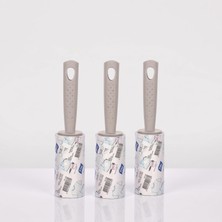 3'lü Set Tüy Toplayıcı Rulo Toplam 180 Yaprak (3X60) Kıyafet, Koltuk, Evcil Hayvan (Kedi/köpek) Tüyü ve Saç Temizleme Rulosu