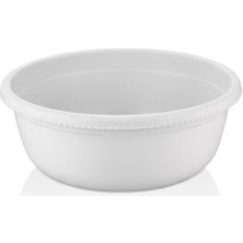 Plastik Badya Çok Amaçlı Banyo ve Mutfak Leğeni Beyaz (2,5 Litre)