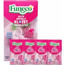 Poppink! Tuvalet Klozet Wc Lavabo Temizleyici Aktif Köpüklü Doğa Dostu 4X75G (300G) Aylık Paket