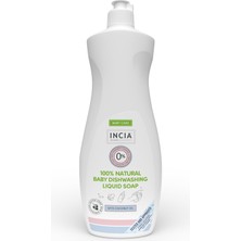 INCIA%100 Doğal Bebek Bulaşık Sabunu Bitkisel Emzik Biberon Temizleyici Vegan 500 ml