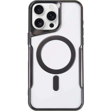 Bin1çeşit iPhone 14 Pro Max Kılıf Boyi Magsafe Silikon Kapak - Siyah