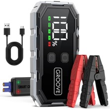 F11 15800MAH 2000A Tepe Akımı Akü Takviye Cihazı Taşınabilir Jump Starter (Powerbank+Led Lamba+Lcd Ekran) Benzinli ve Dizel Araçlar Için