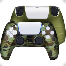 Ps5 Için Denetleyici Kaplaması, 5 ile Uyumlu Kamuflaj Çizilmez ve Kaymaz Koruma Kılıfı, Ps5 Dualsense Denetleyici Için Kalınlaştırılmış Silikon Kapak Kılıfı