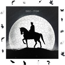 Ahşap Puzzle Yetişkin - 1881 – Sonsuza - 353 Parça, 29 x 29 cm - Yapıştırıcı Folyo Dahil - Benzersiz Şekilli Parçalar & Özel Figürler - S1-46