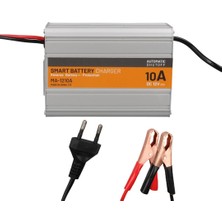 12 Volt 10AH Akü Şarj Cihazı Otomobil, Jenaratör ve Iş Makinelerinde Kullanılan Asitli, Sulu, Jel, 24 ile 100 Amper Arası Aküler Için Uygun