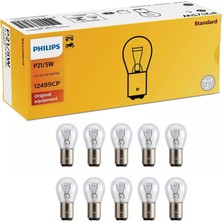 P21/5W 12V BAY15D Stop/park Lambası, 10'lu Paket, 12499CP