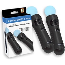 Sony Playstation Motion Controller Için Action Grips - Dokulu Silikon - Resmi Sony Lisanslı Ürün