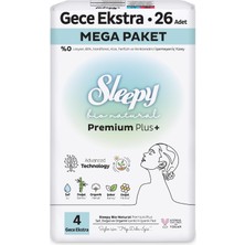 Bio Natural Premium Plus Hijyenik Ped Mega Paket Gece Extra 26 Adet