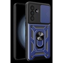 Bin1çeşit Galaxy A37 5g Pars Lens Yüzüklü Silikon - Lacivert