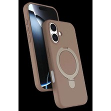 Bin1çeşit iPhone 17 Regal Magsafe Standlı Kapak - Çöl Titanyum