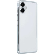 Bin1çeşit Galaxy A06 Kılıf Razer Lensli Silikon - Gümüş