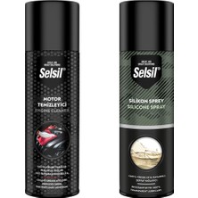 Selsil 2’li Oto Bakım Seti Motor Temizleme 500 ml ve Silikon Sprey 500 ml