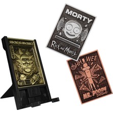 Warner Bros: Rick & Morty: Digiplate Starter Pack - Phone Stand And Metal Plate