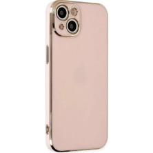 Bin1çeşit iPhone 14 Kılıf Volet Silikon - Pembe