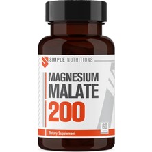 Magnesium Malate 200 Mg 60 Tablet I Magnezyum Malat Içeren Takviye Edici Gıda I Normal Kas Fonksiyonu ve Enerji Metabolizmasına Katkı I 60 Servis