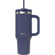 Üniseks Yetişkin Streeterville Tumbler Pipetli Yalıtımlı Su Şişesi, 1.2l, Mavi