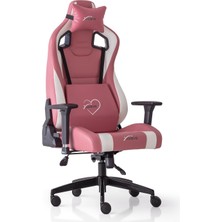 Akdeniz Profesyonel Oyuncu Koltuğu Pembe/beyaz