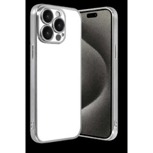 Bin1çeşit iPhone 15 Pro Max Razer Lensli Silikon - Gümüş