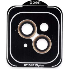 Bin1çeşit iPhone 15 Pvd Metal Kamera Lens - Turuncu