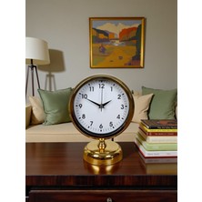 Çetiner Group Elegance Gold 25 x 20 cm Metal Masa Saati