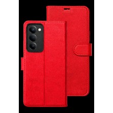 Bin1çeşit Redmi 15 5g Trend S Plus Kapaklı Kılıf - Kırmızı