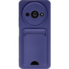 Bin1çeşit Redmi A3 4g Kılıf Kelvin Kartvizitli Silikon - Lacivert